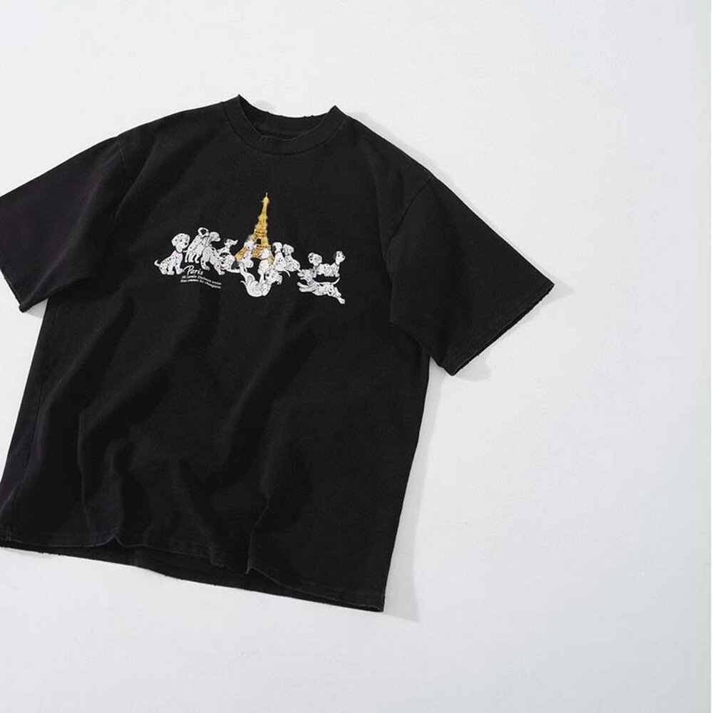 Purey Dalmatian Washed Short Sleeves